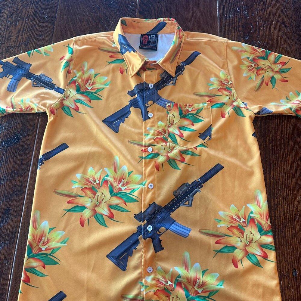 OAF Nation Button-Up Shirt – Floral Print